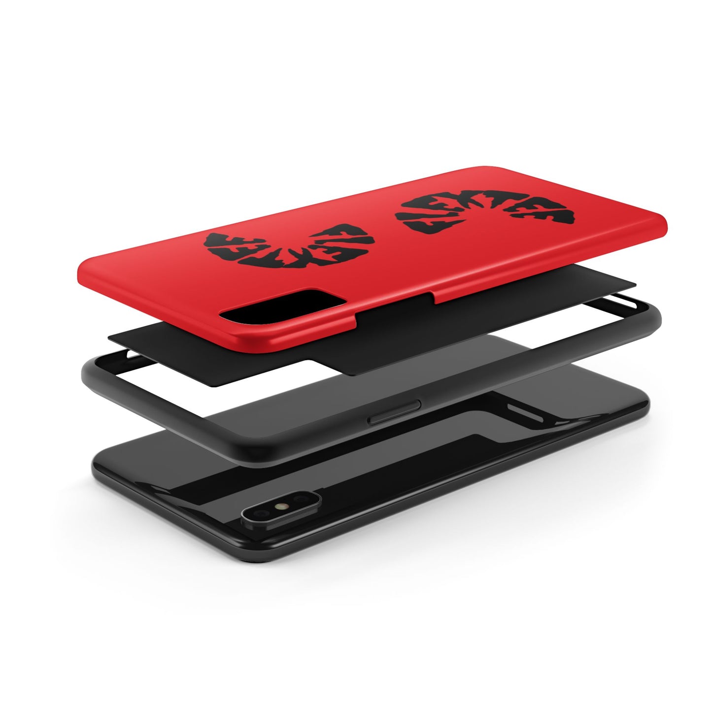 Bold Red Tough Phone Case - Durable Protection with Unique Design