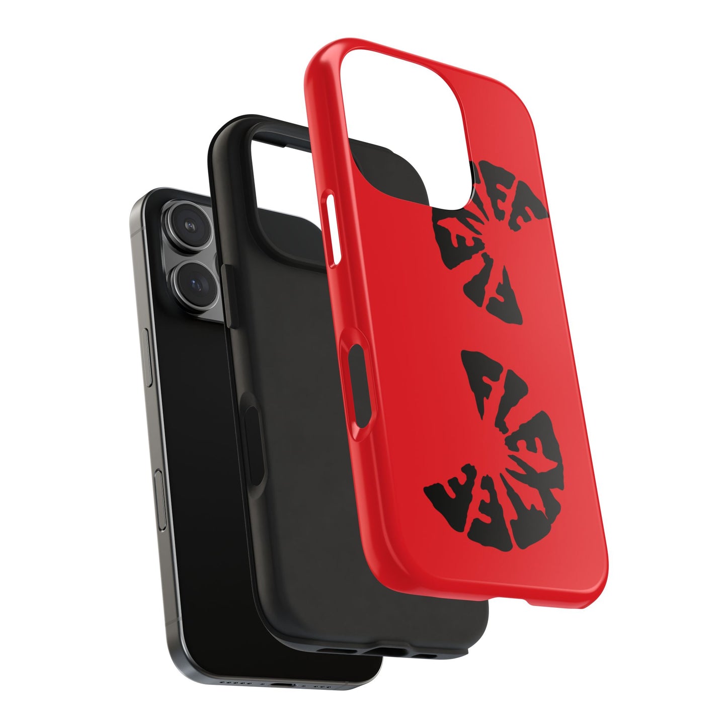 Bold Red Tough Phone Case - Durable Protection with Unique Design