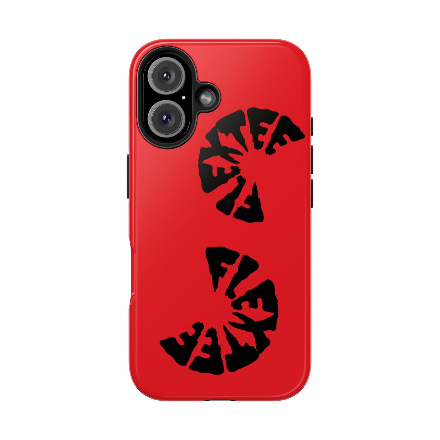 Bold Red Tough Phone Case - Durable Protection with Unique Design