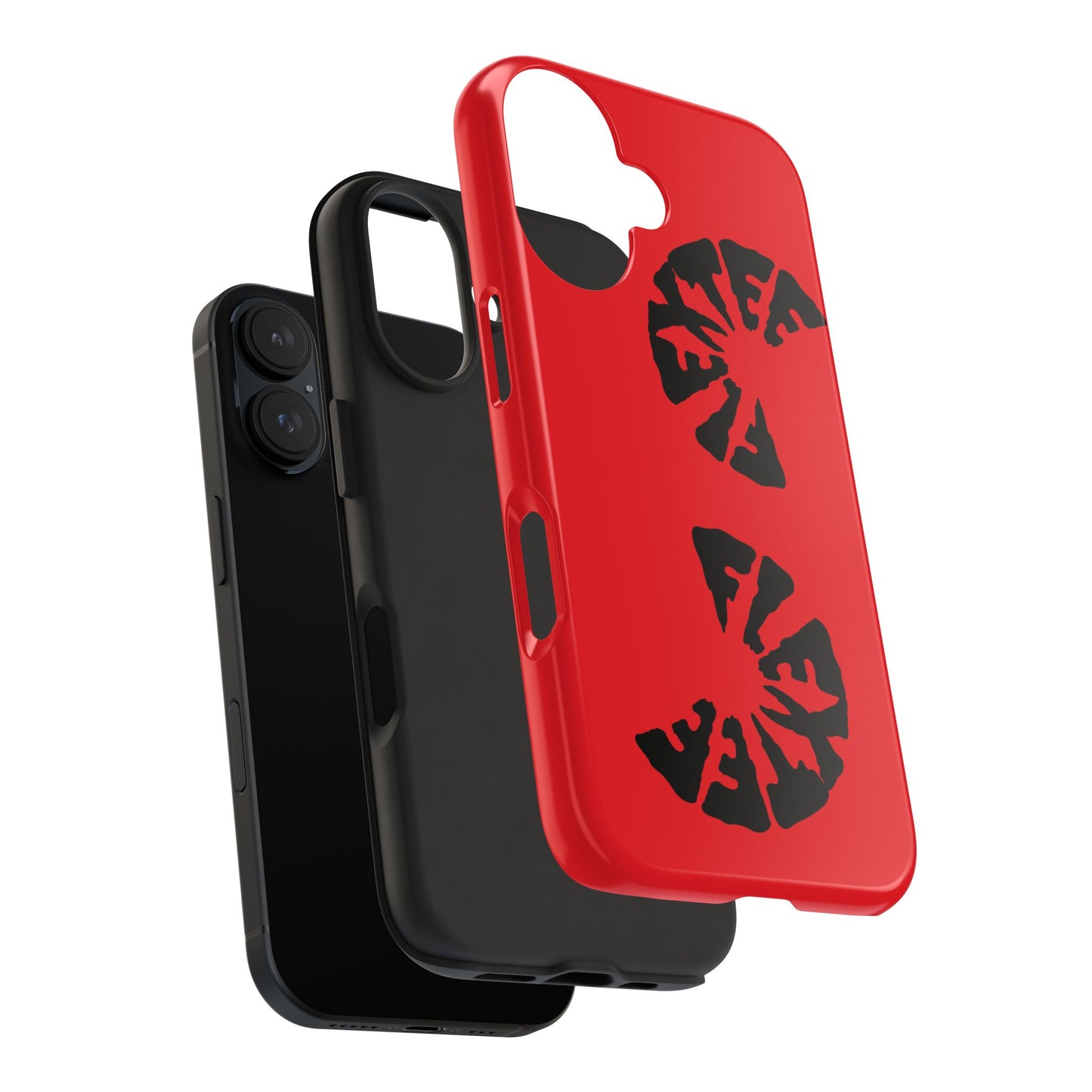 Bold Red Tough Phone Case - Durable Protection with Unique Design