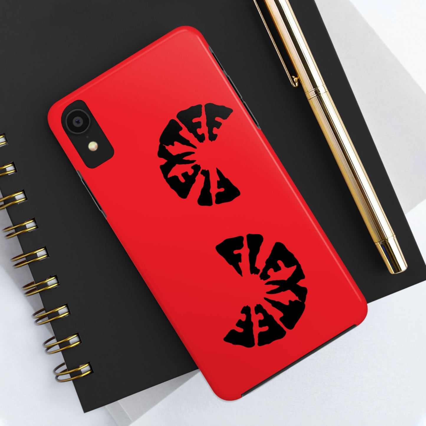 Bold Red Tough Phone Case - Durable Protection with Unique Design
