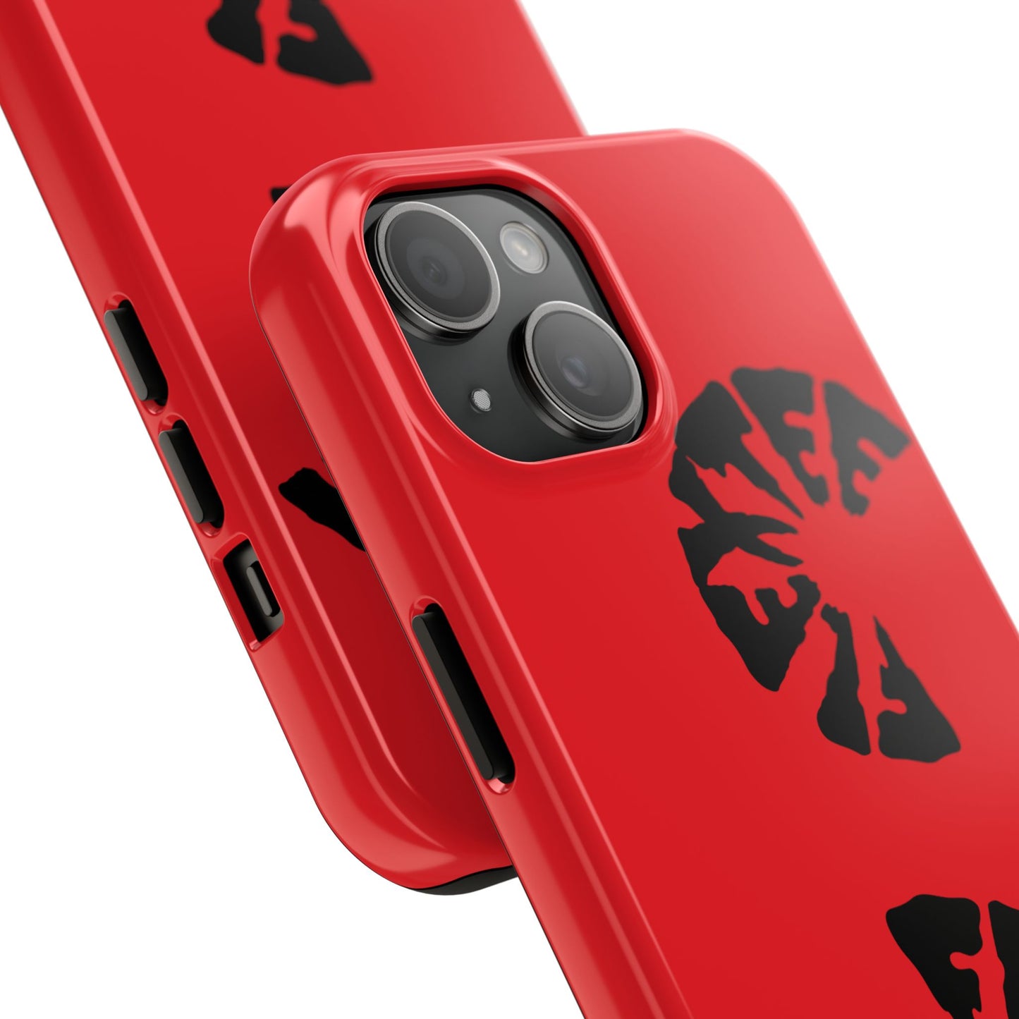 Bold Red Tough Phone Case - Durable Protection with Unique Design