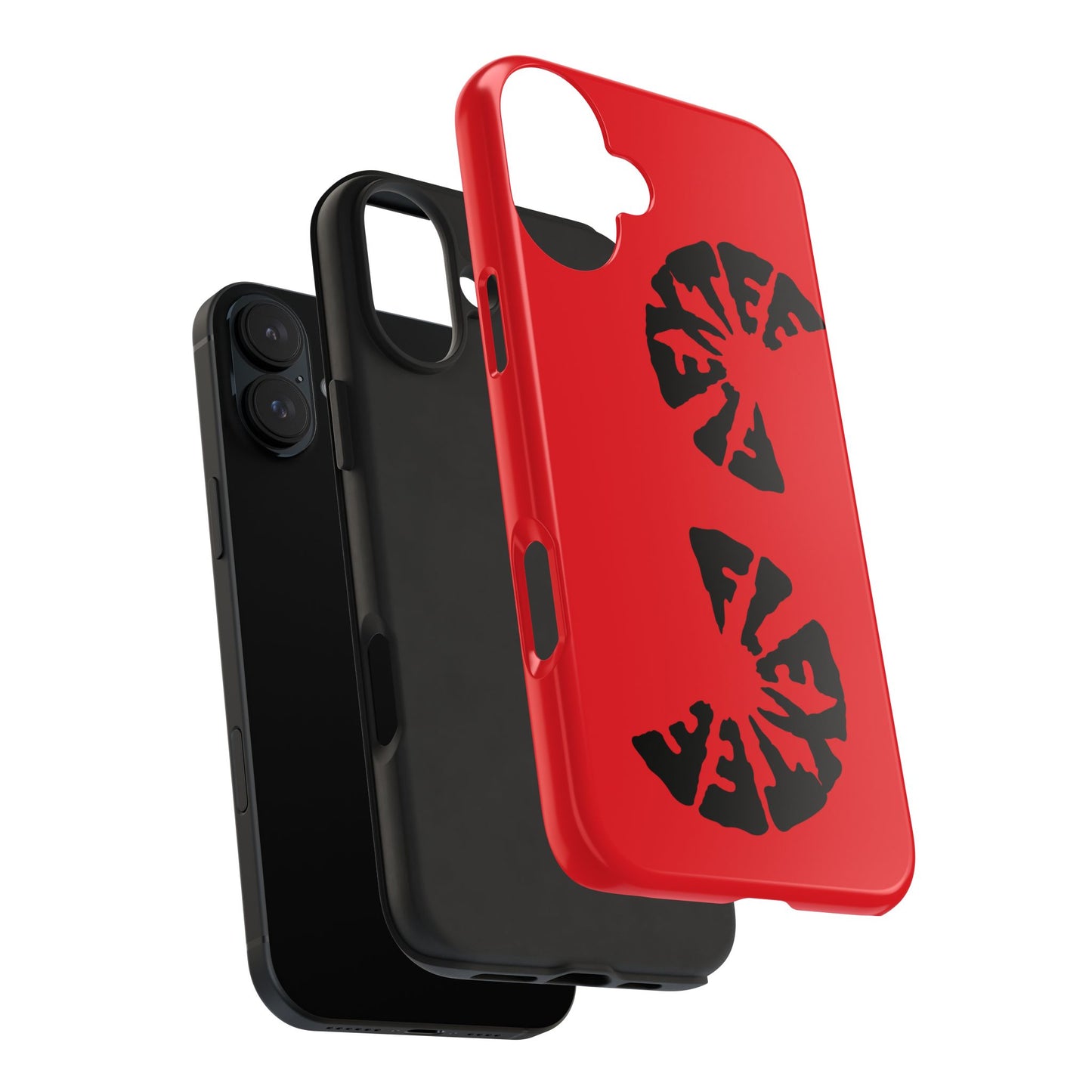 Bold Red Tough Phone Case - Durable Protection with Unique Design