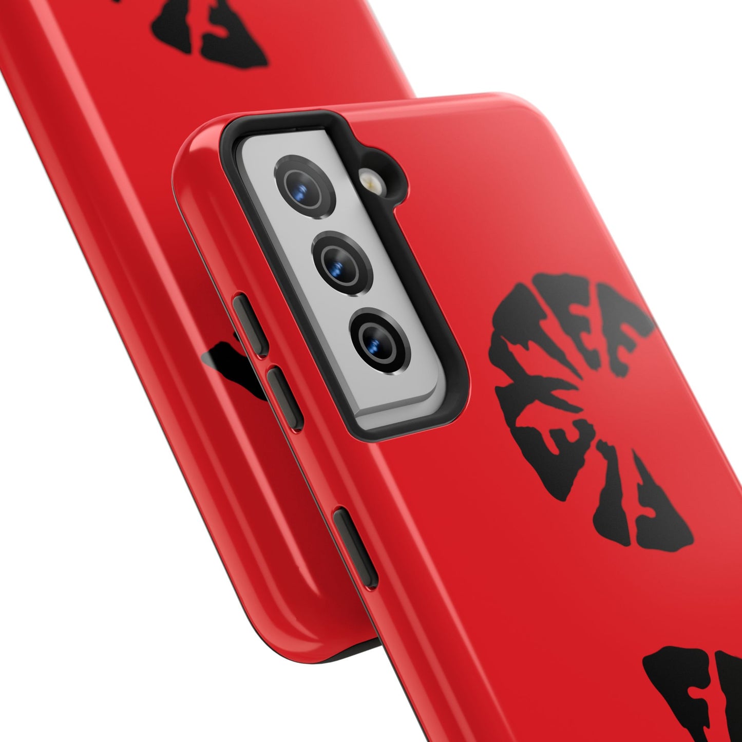 Bold Red Tough Phone Case - Durable Protection with Unique Design