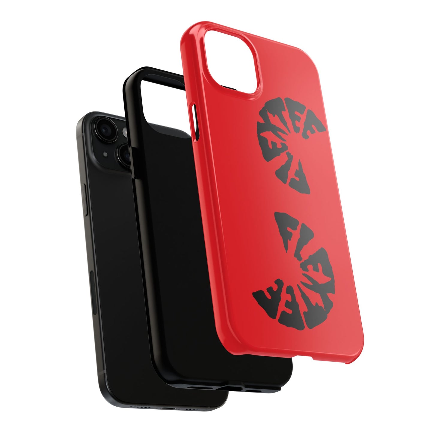 Bold Red Tough Phone Case - Durable Protection with Unique Design