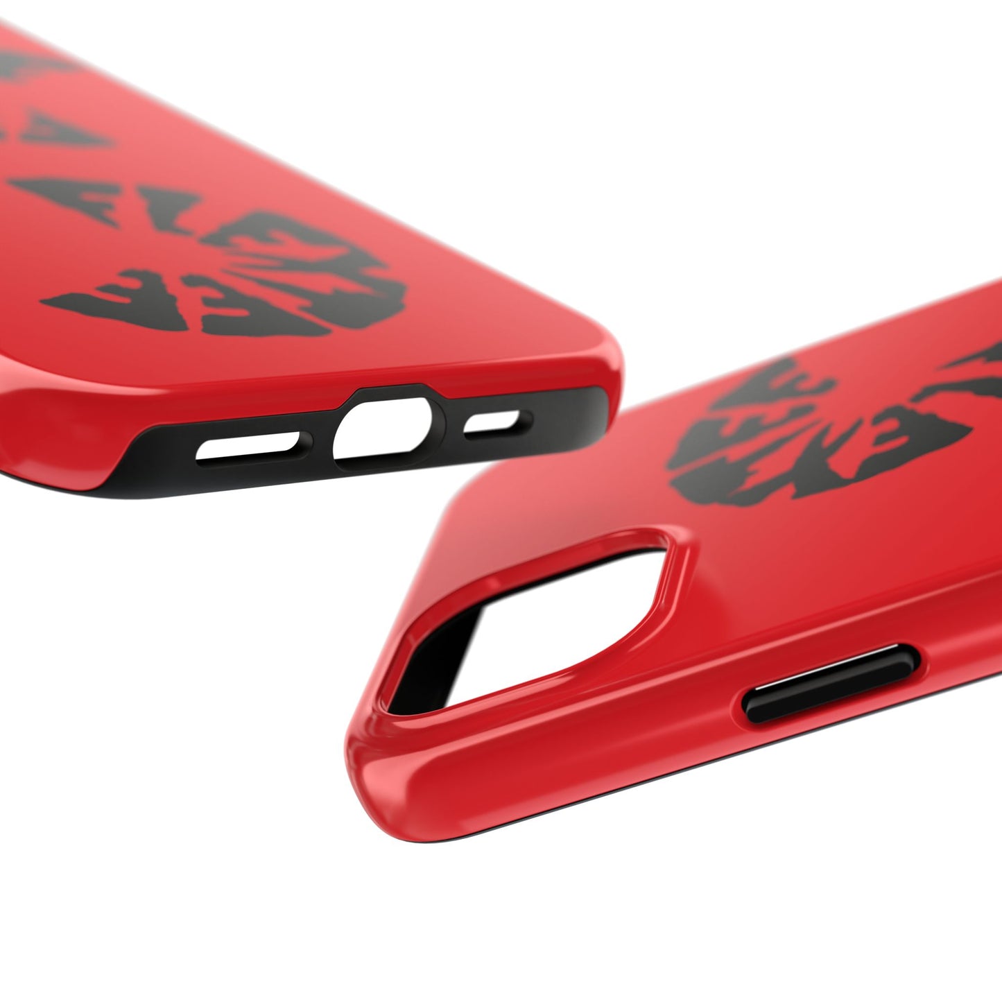 Bold Red Tough Phone Case - Durable Protection with Unique Design