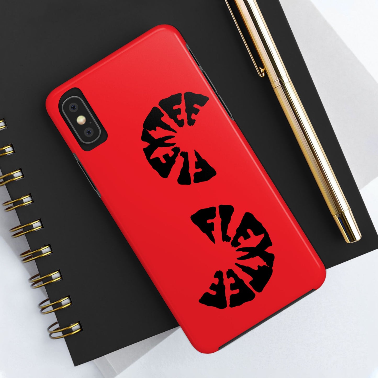 Bold Red Tough Phone Case - Durable Protection with Unique Design