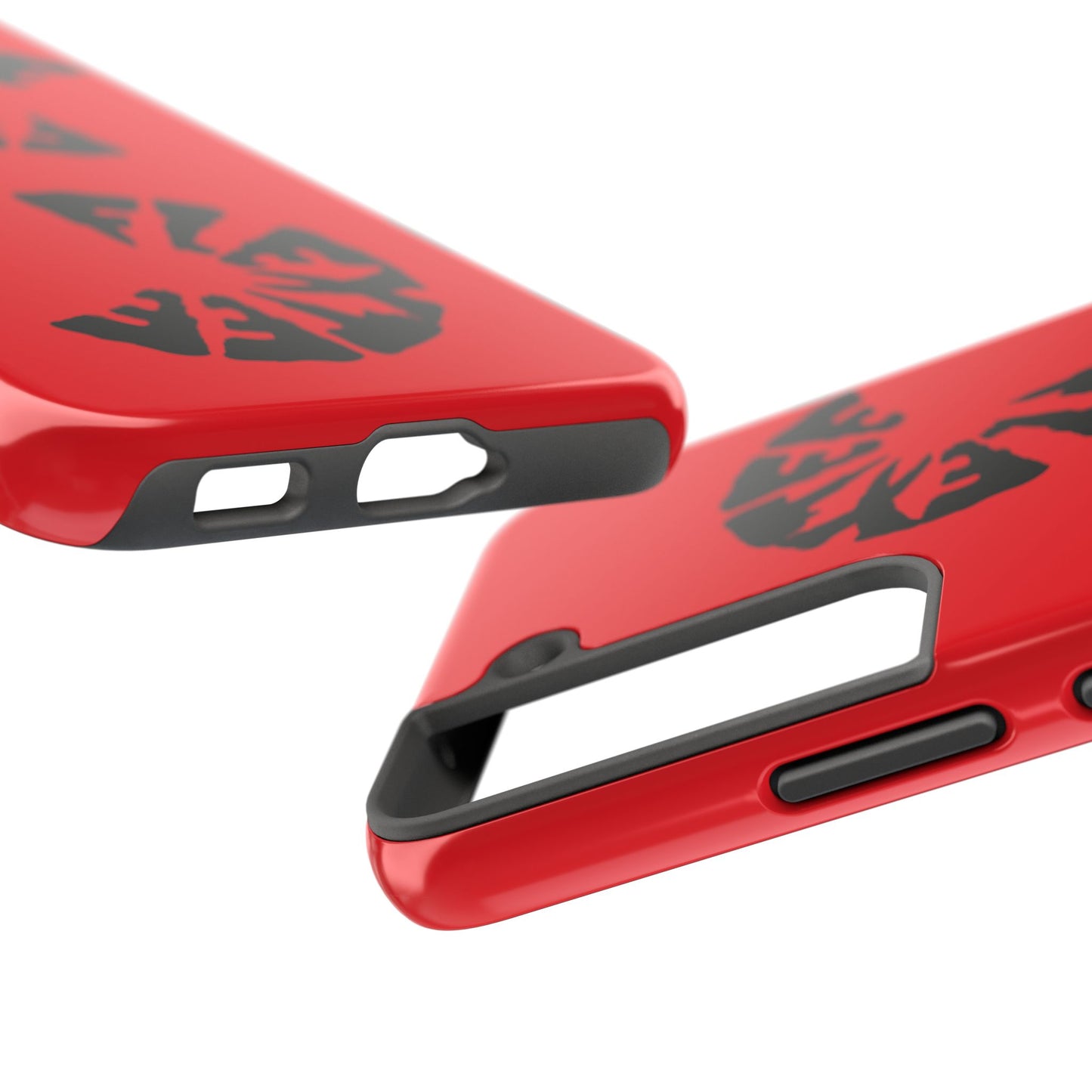 Bold Red Tough Phone Case - Durable Protection with Unique Design