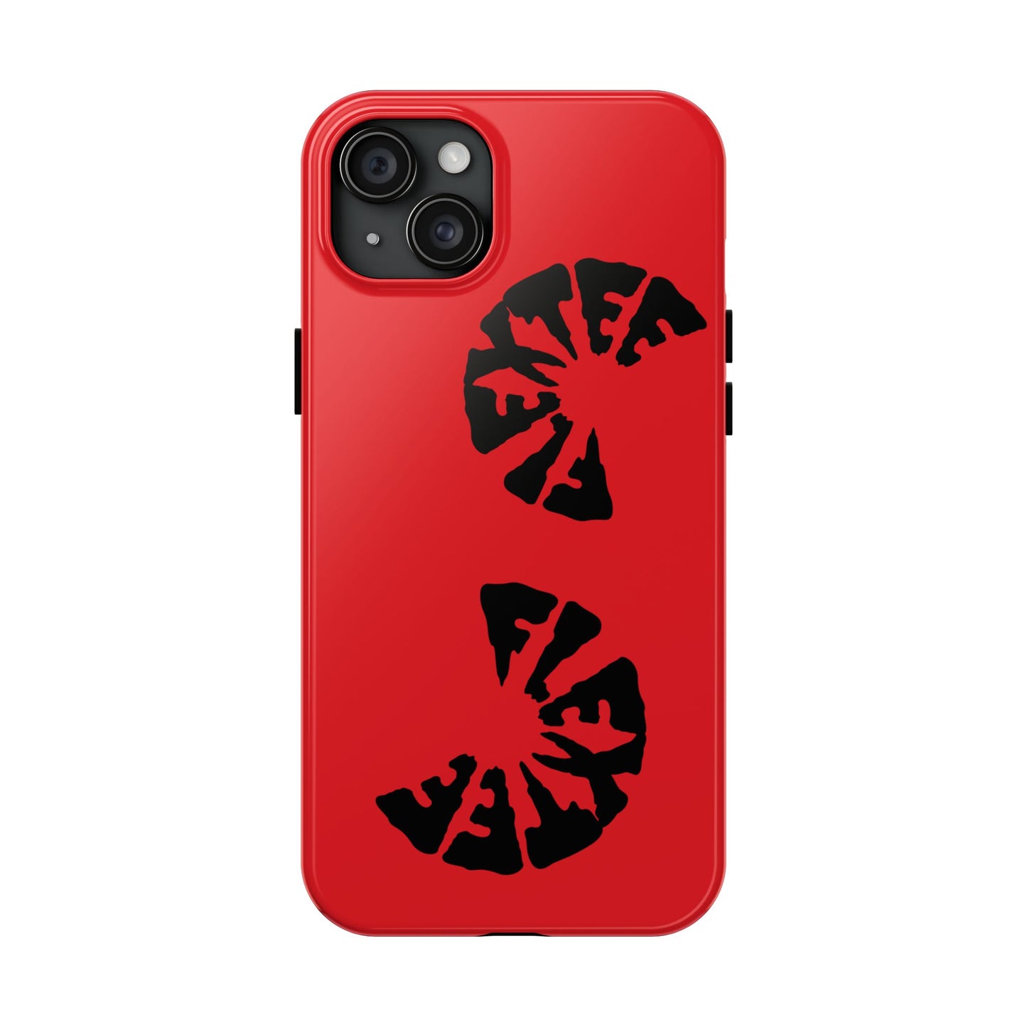 Bold Red Tough Phone Case - Durable Protection with Unique Design