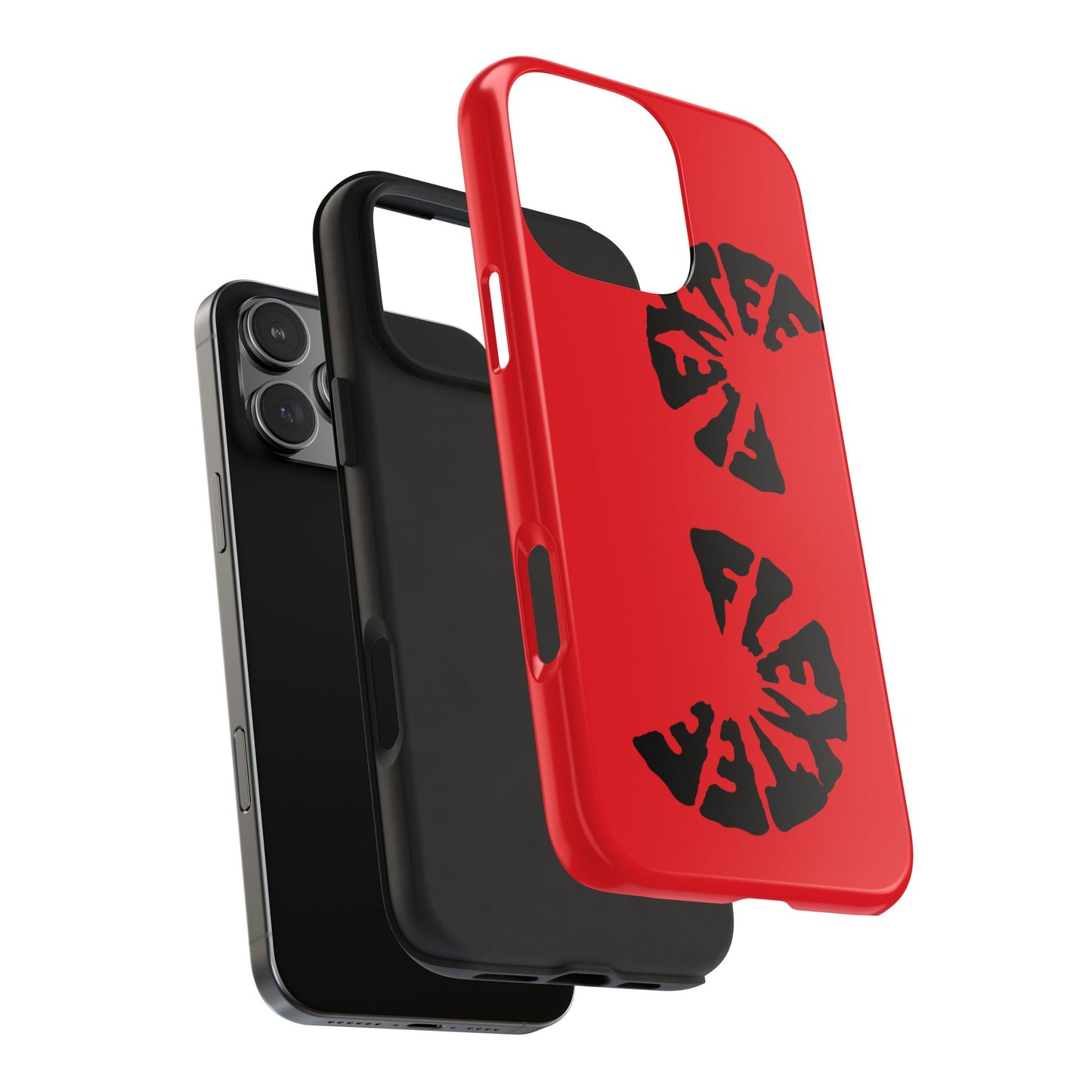 Bold Red Tough Phone Case - Durable Protection with Unique Design