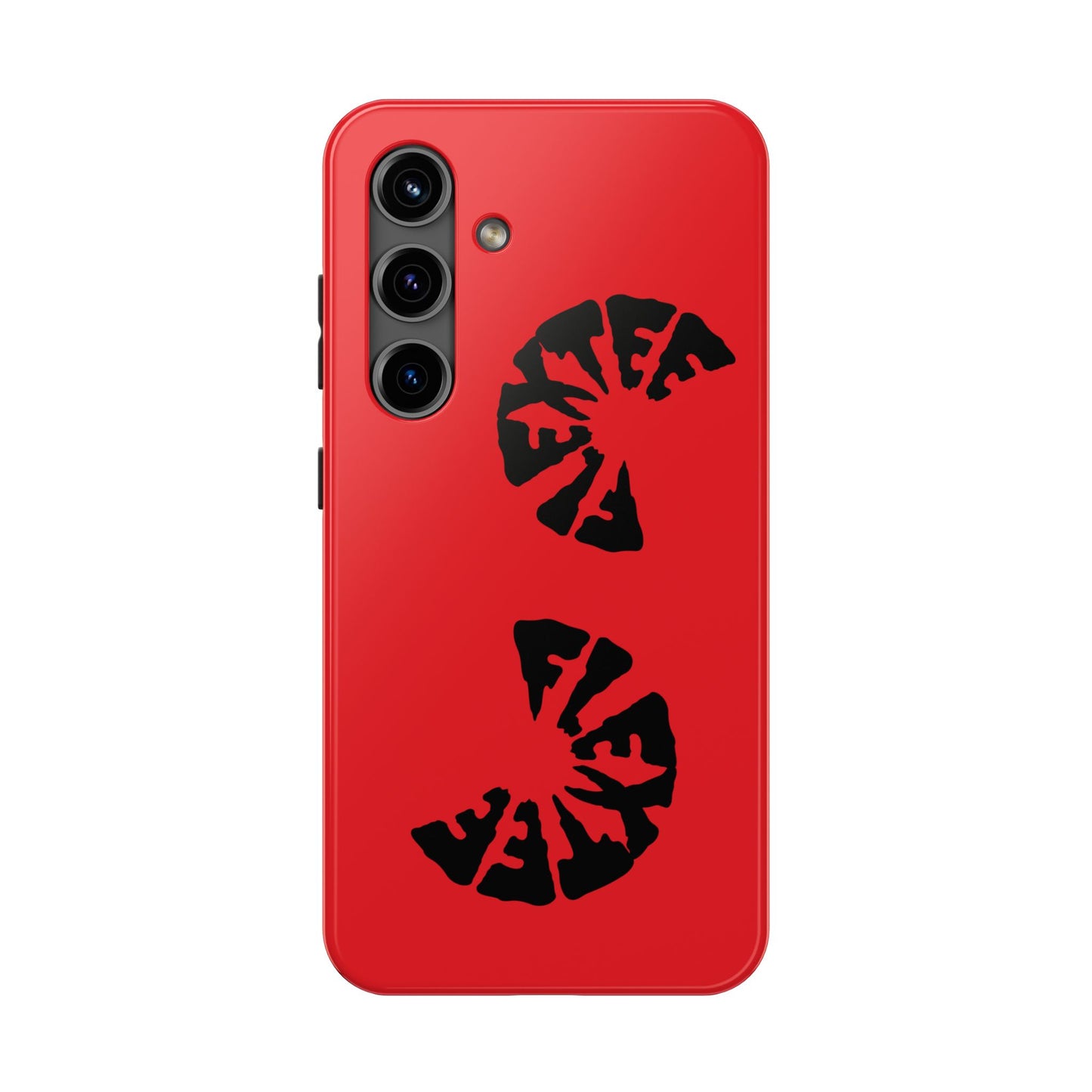 Bold Red Tough Phone Case - Durable Protection with Unique Design