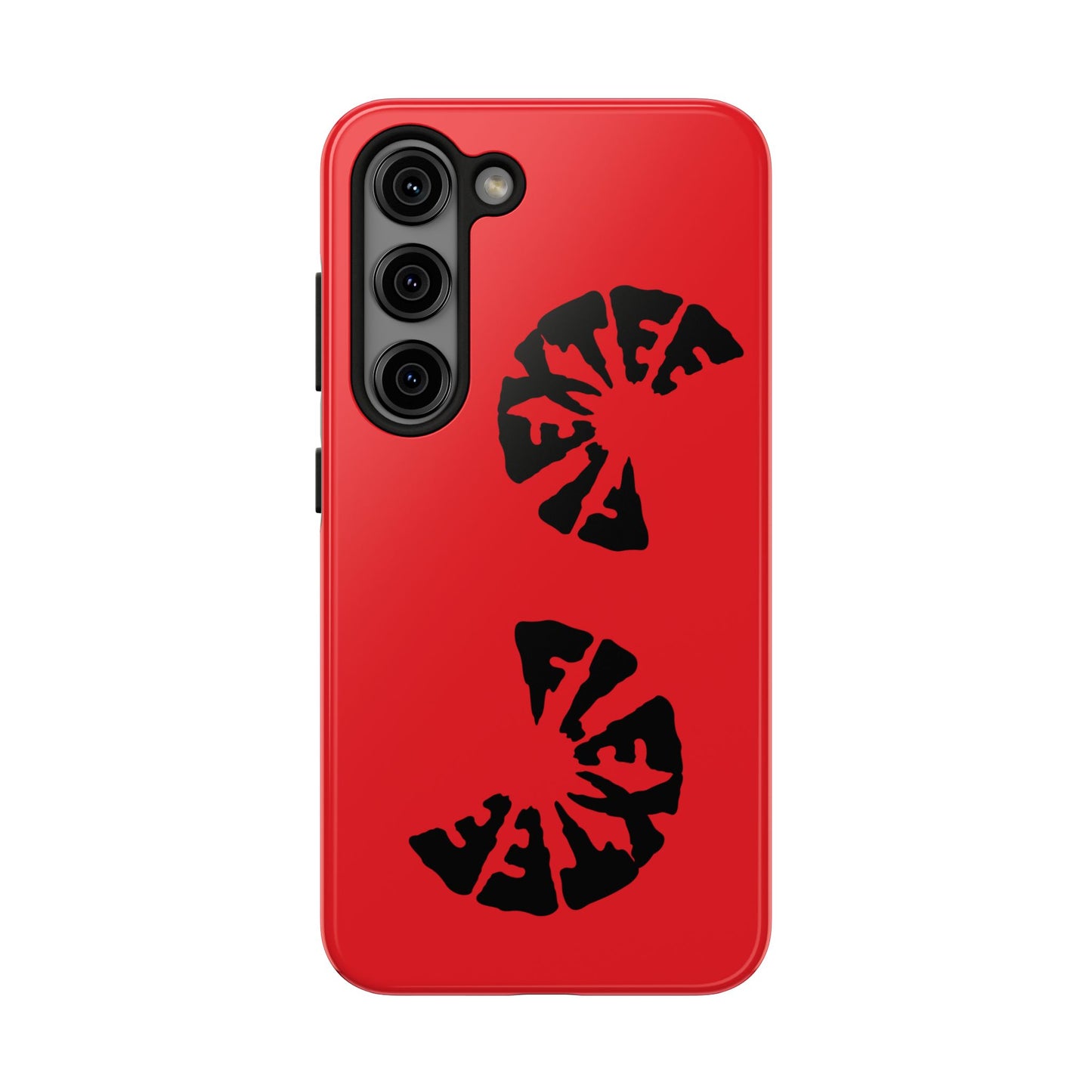 Bold Red Tough Phone Case - Durable Protection with Unique Design