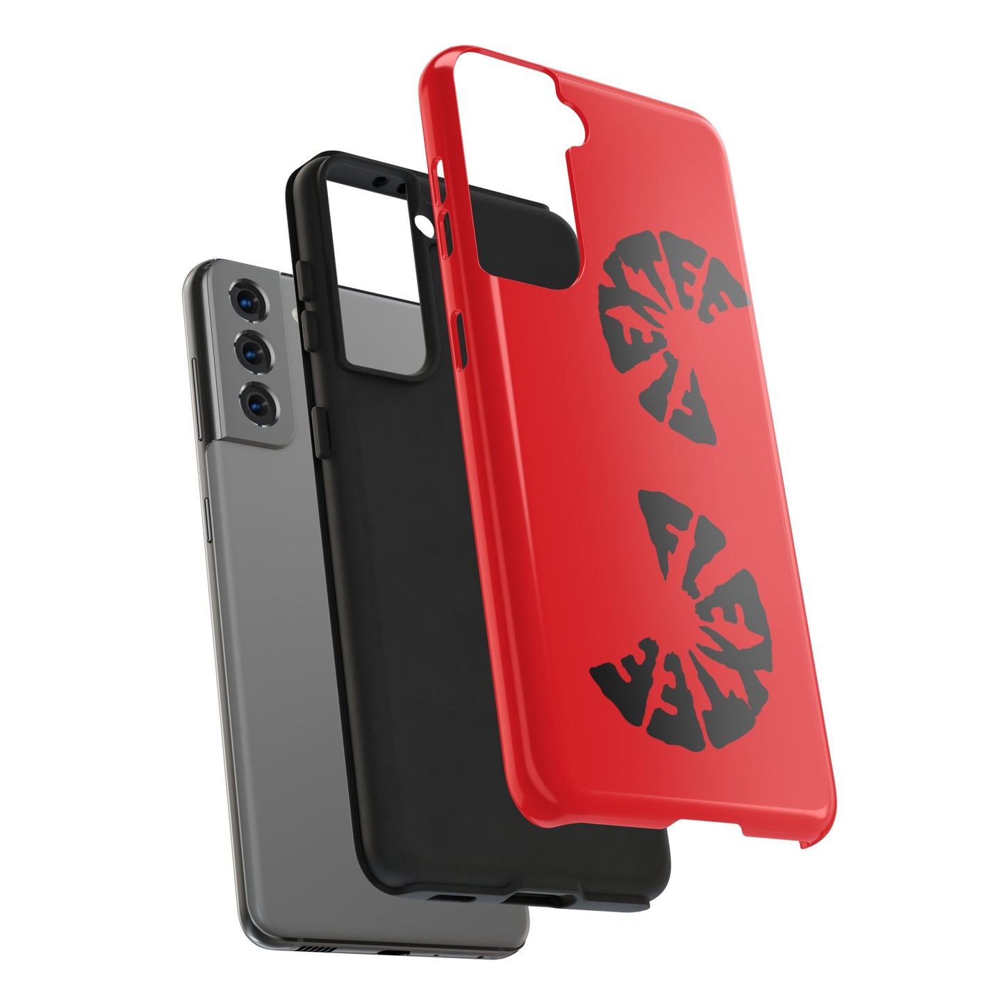 Bold Red Tough Phone Case - Durable Protection with Unique Design