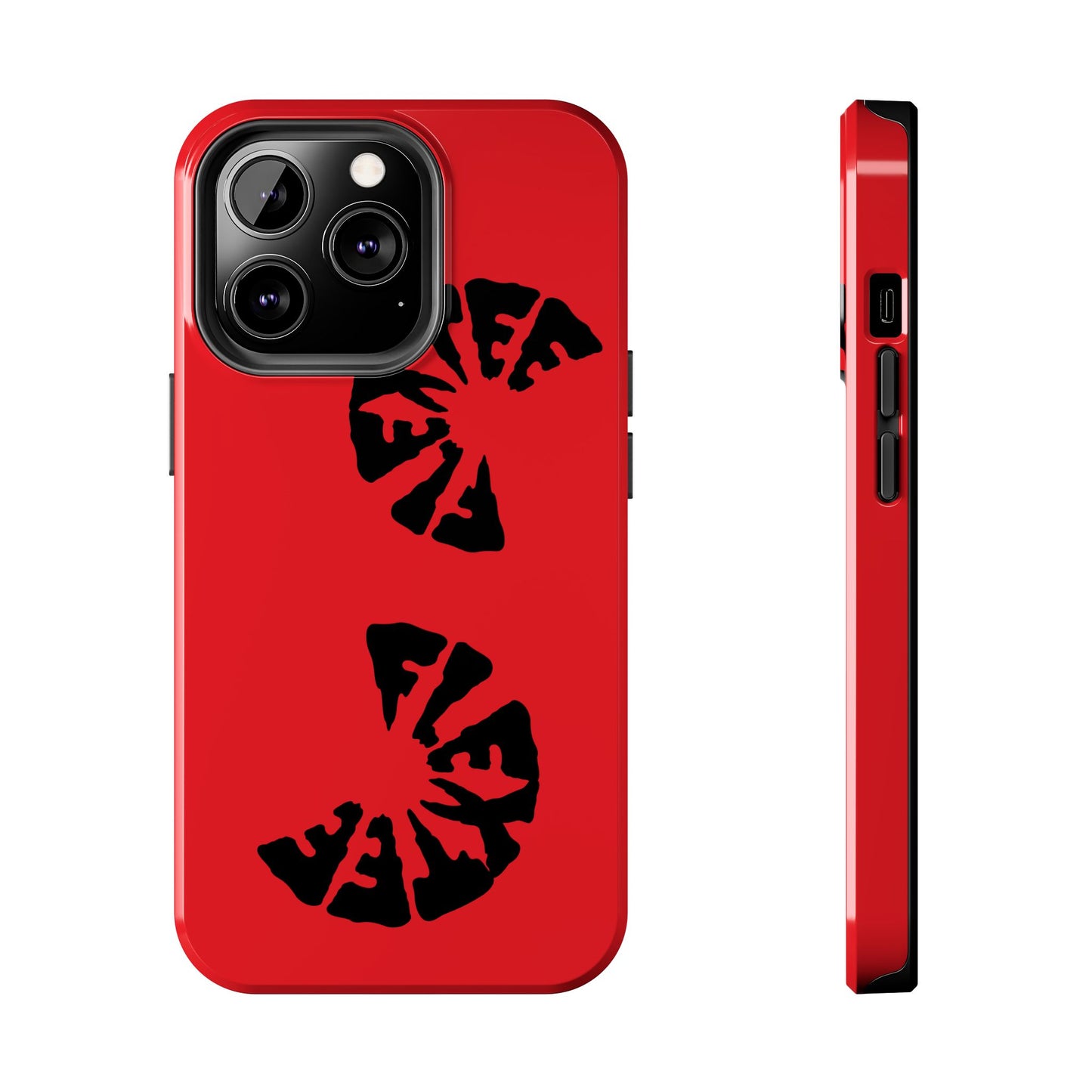 Bold Red Tough Phone Case - Durable Protection with Unique Design