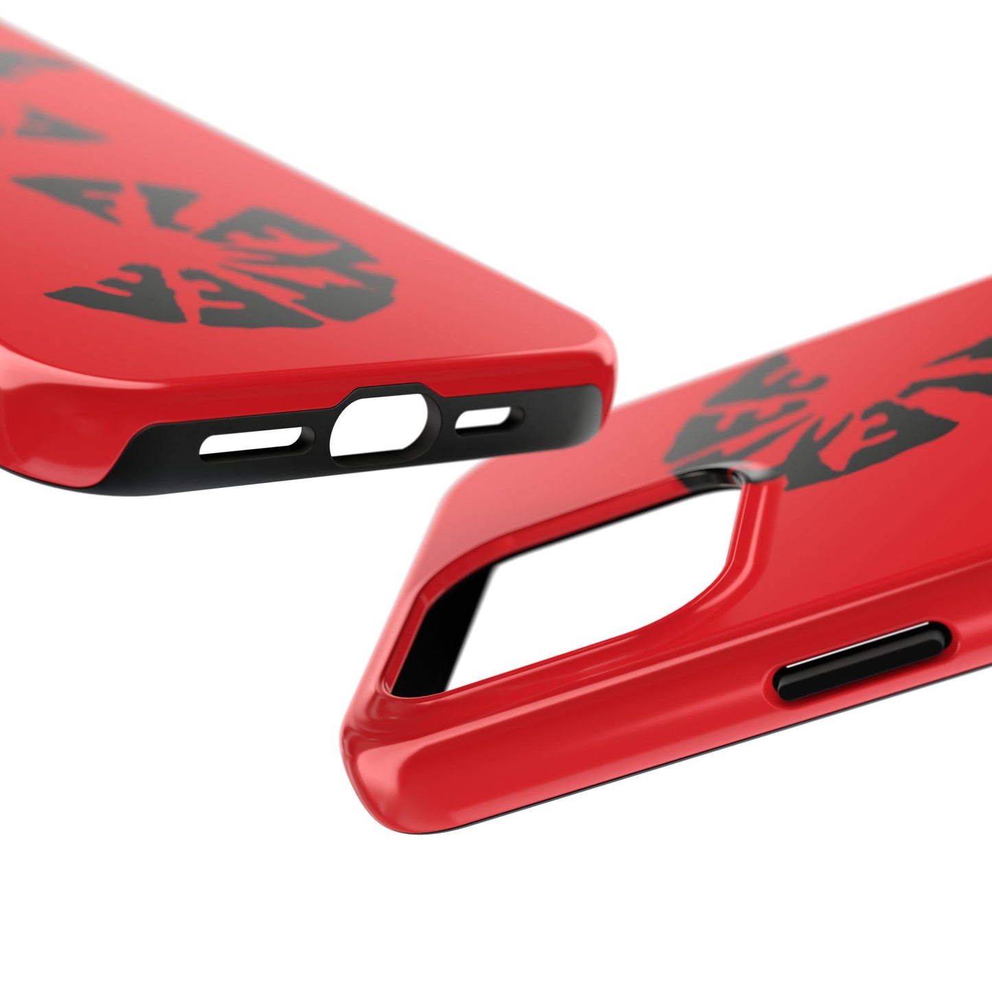 Bold Red Tough Phone Case - Durable Protection with Unique Design