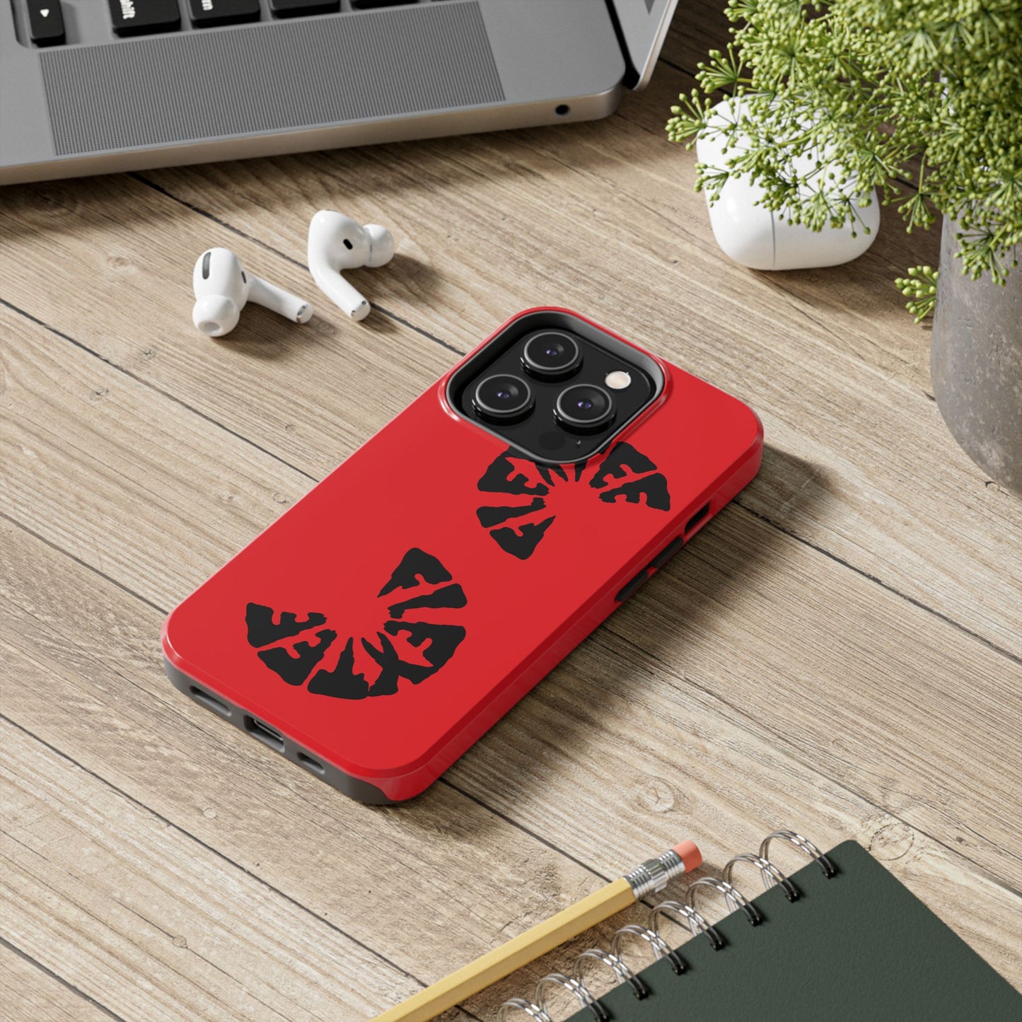 Bold Red Tough Phone Case - Durable Protection with Unique Design