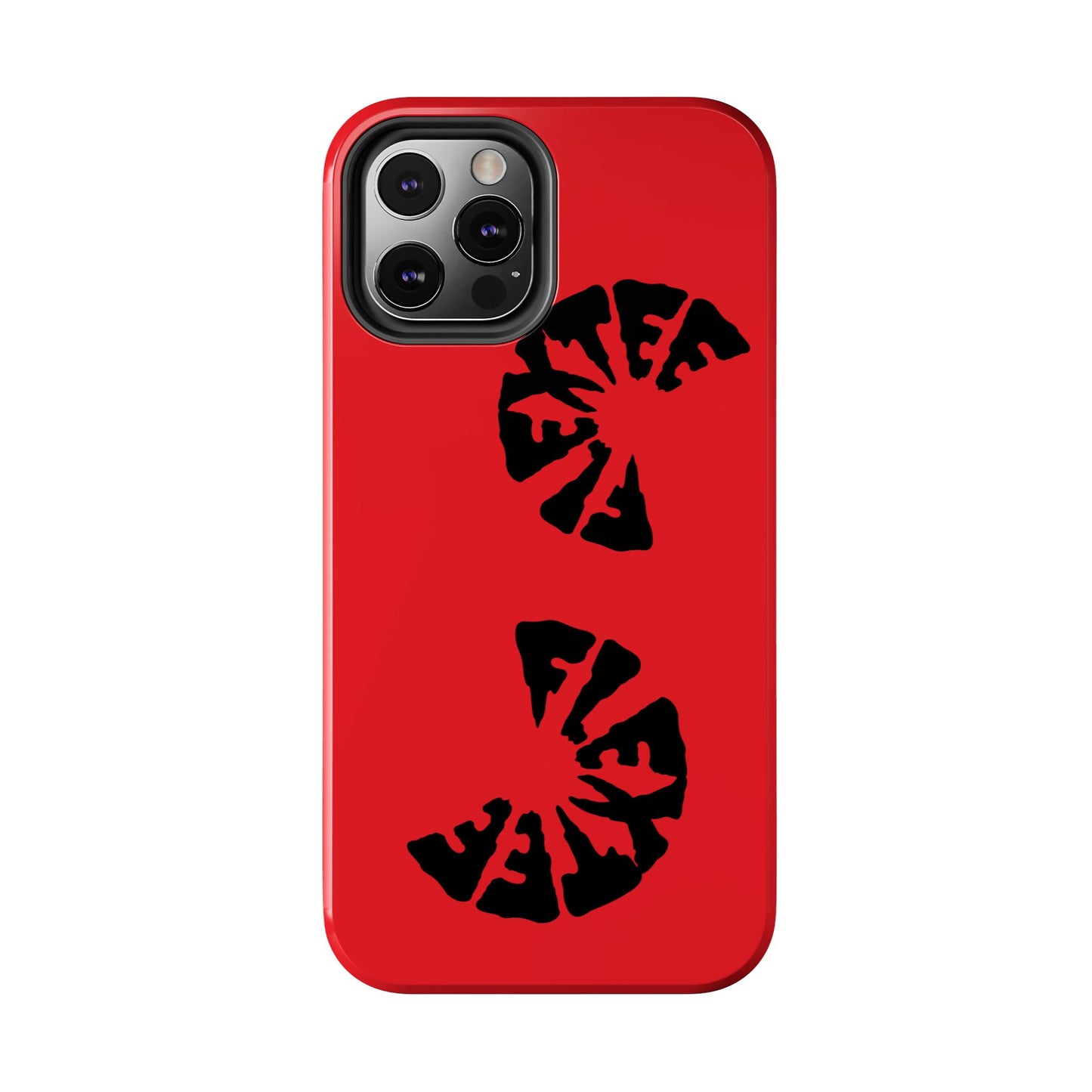 Bold Red Tough Phone Case - Durable Protection with Unique Design