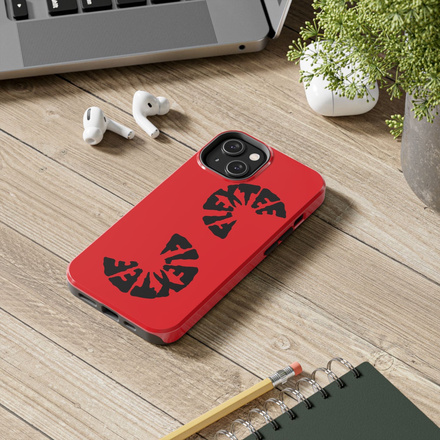 Bold Red Tough Phone Case - Durable Protection with Unique Design