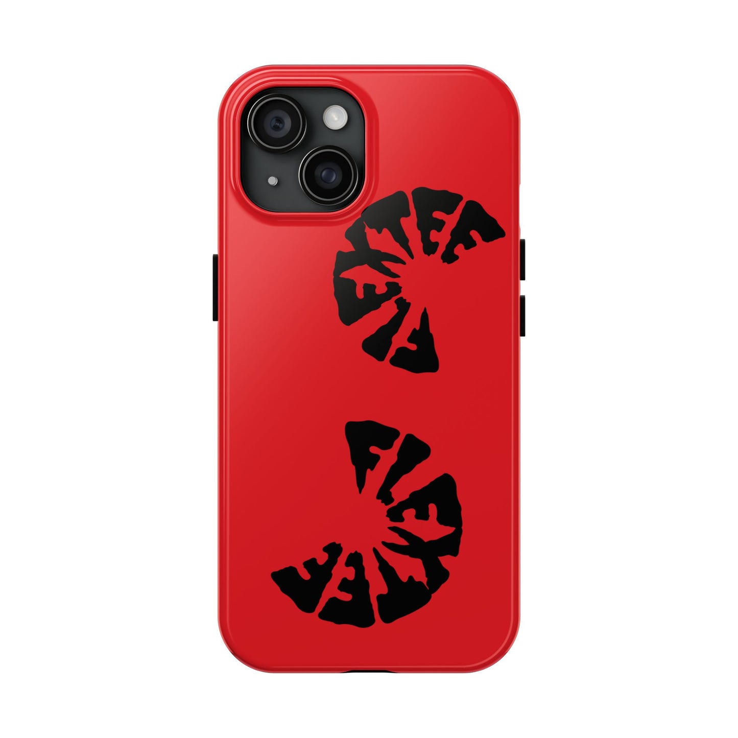 Bold Red Tough Phone Case - Durable Protection with Unique Design