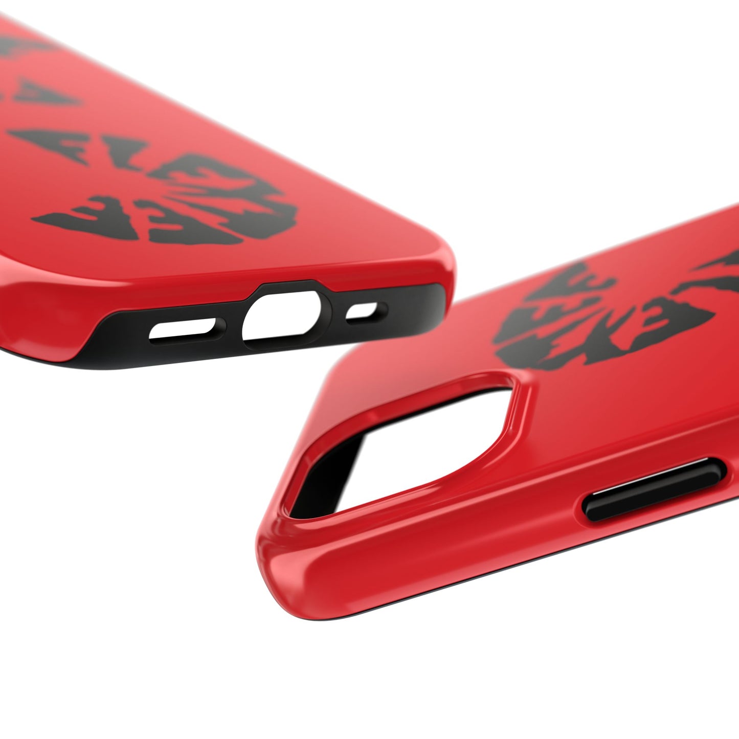 Bold Red Tough Phone Case - Durable Protection with Unique Design