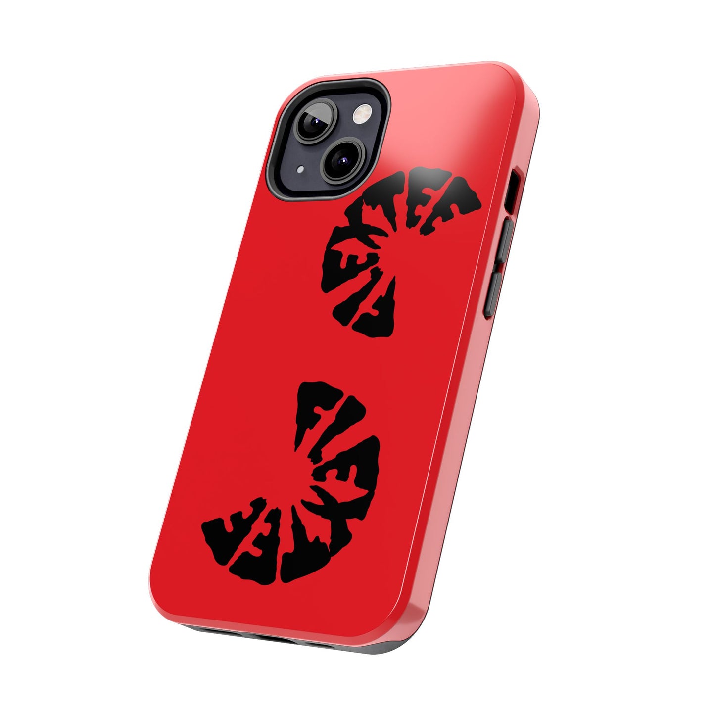 Bold Red Tough Phone Case - Durable Protection with Unique Design