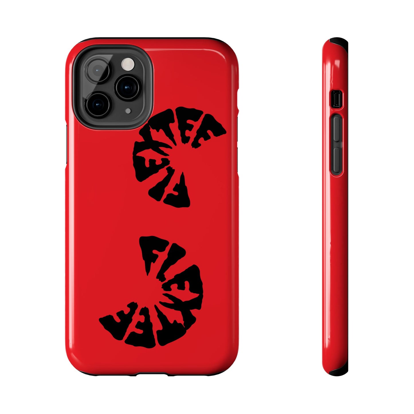 Bold Red Tough Phone Case - Durable Protection with Unique Design