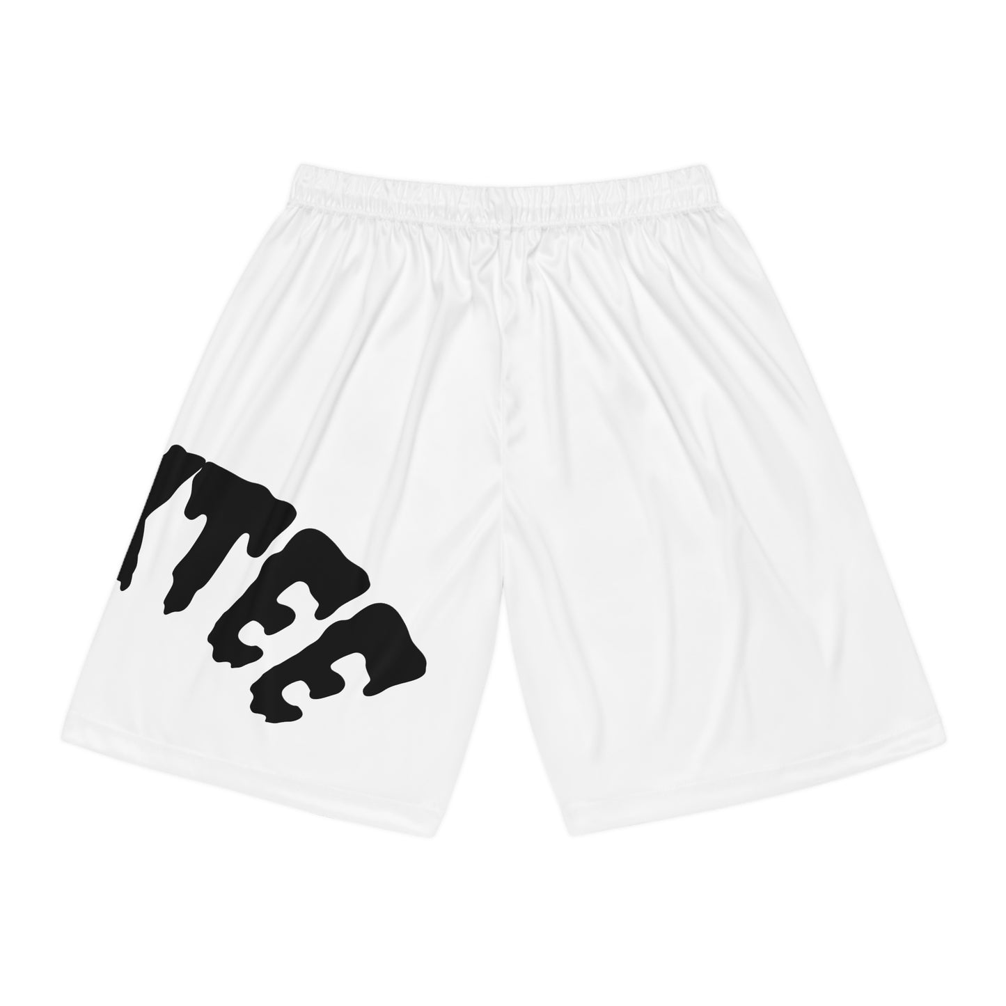 FLEX Basketball Shorts for Athletes - White Sporty Wear with Bold Design