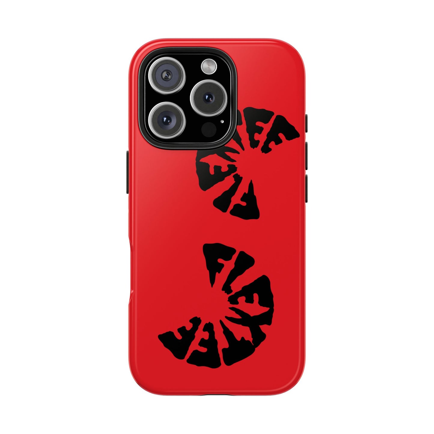 Bold Red Tough Phone Case - Durable Protection with Unique Design