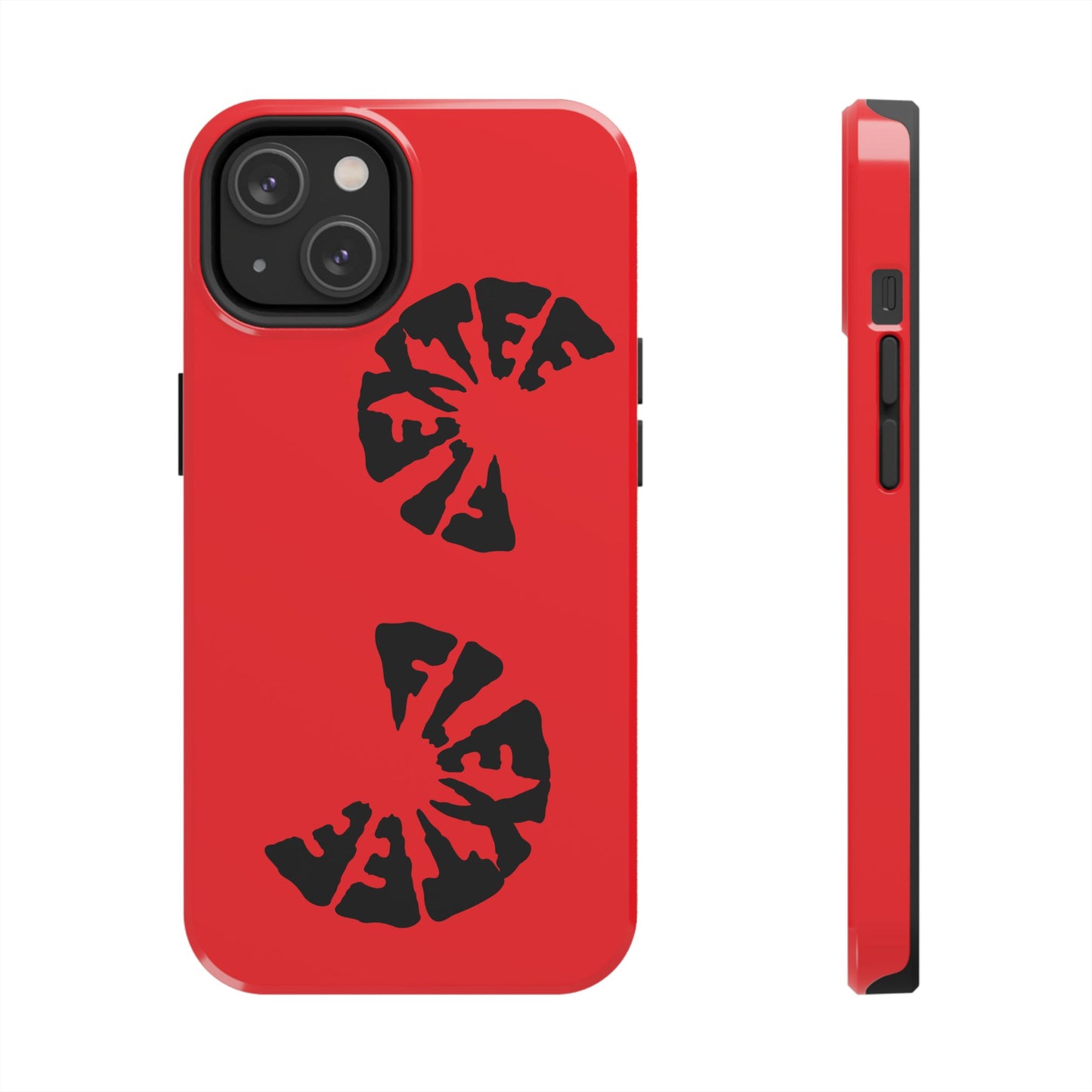 Bold Red Tough Phone Case - Durable Protection with Unique Design
