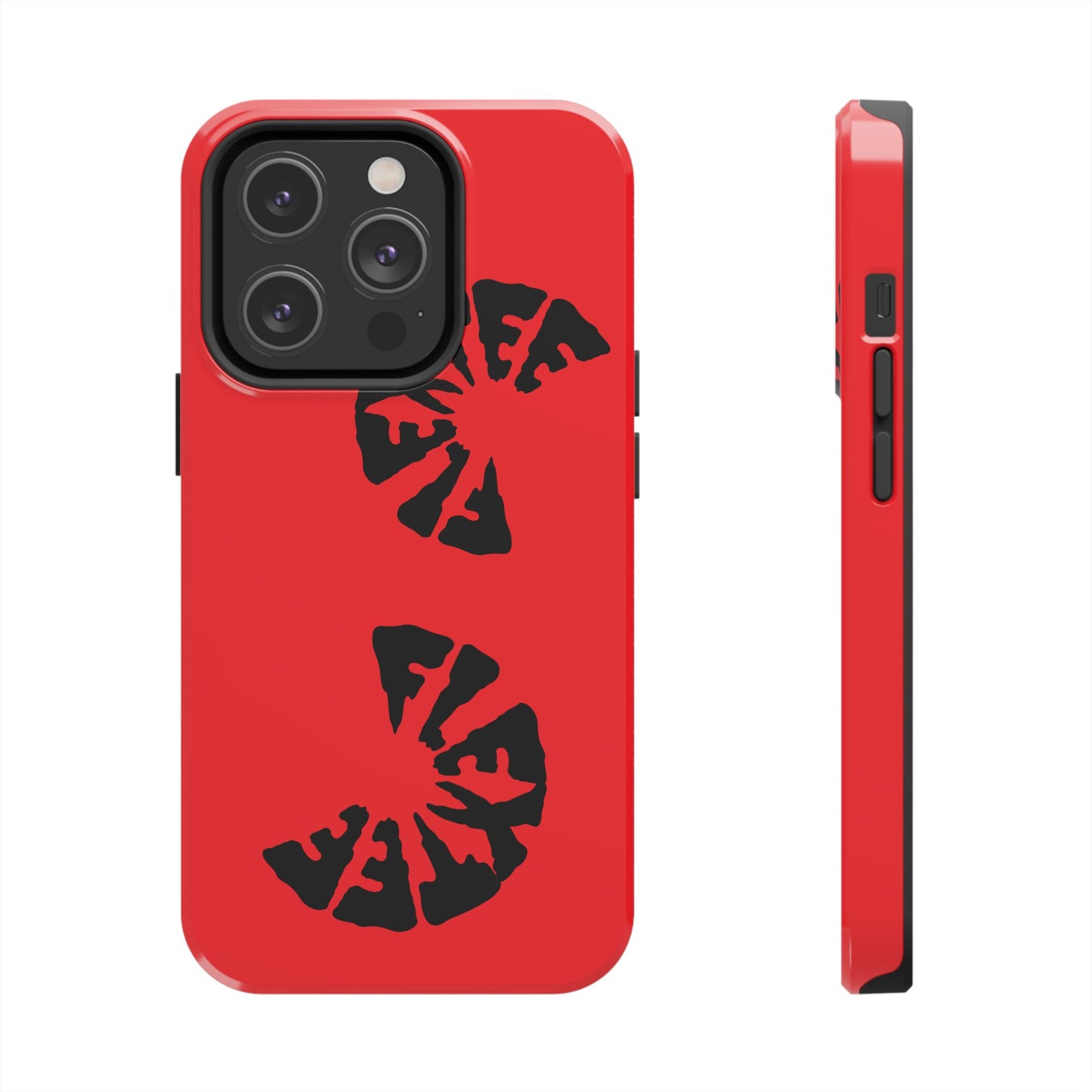 Bold Red Tough Phone Case - Durable Protection with Unique Design