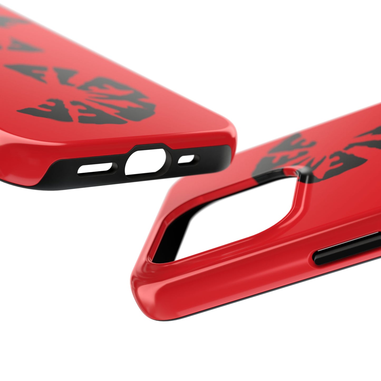 Bold Red Tough Phone Case - Durable Protection with Unique Design