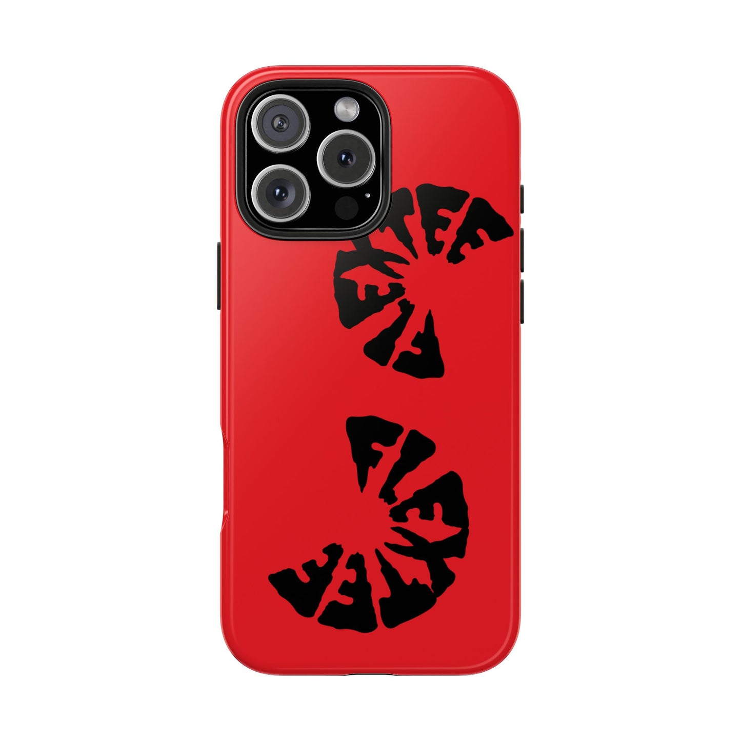 Bold Red Tough Phone Case - Durable Protection with Unique Design
