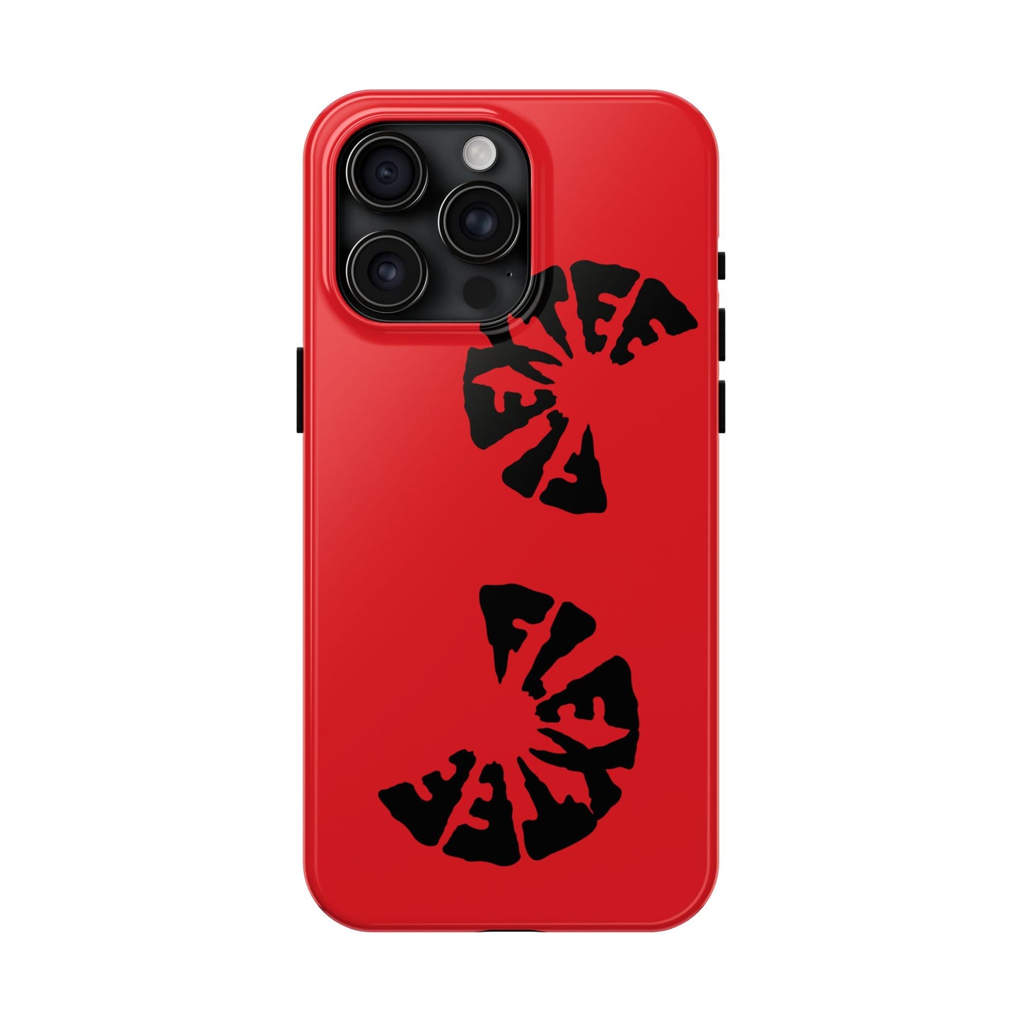 Bold Red Tough Phone Case - Durable Protection with Unique Design