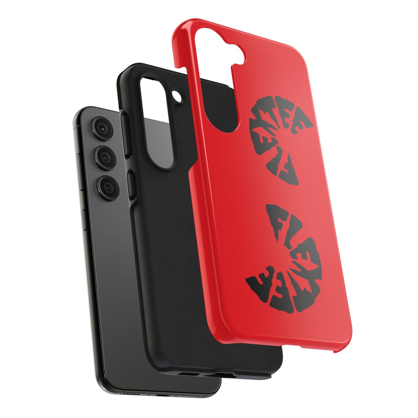 Bold Red Tough Phone Case - Durable Protection with Unique Design