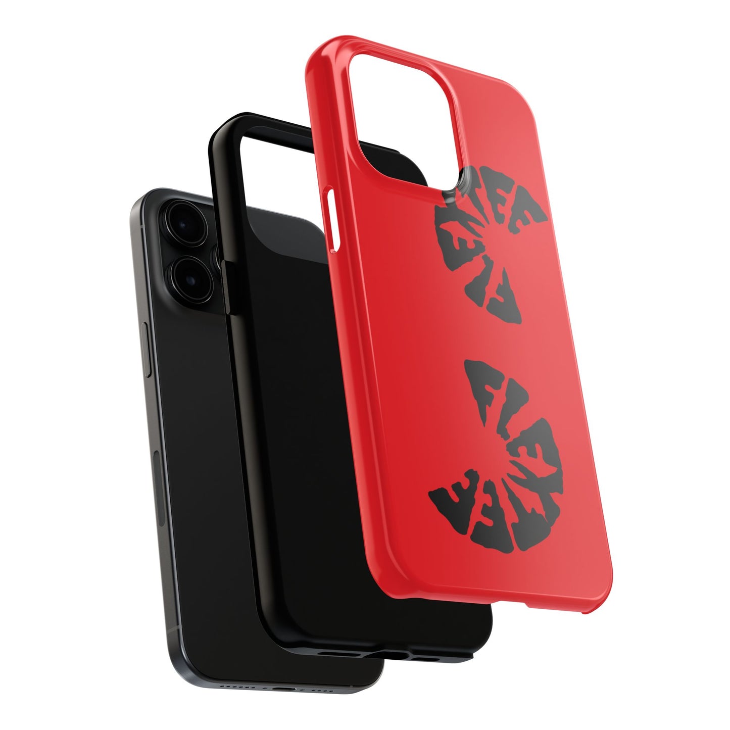 Bold Red Tough Phone Case - Durable Protection with Unique Design