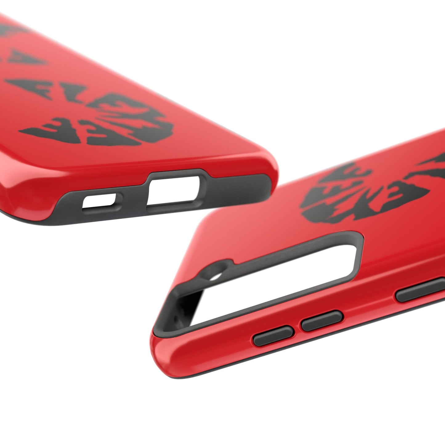 Bold Red Tough Phone Case - Durable Protection with Unique Design